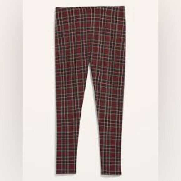 NWOT Old Navy High-Waisted Printed Jersey Plus-Size Leggings Plaid Size XXL - Picture 6 of 6